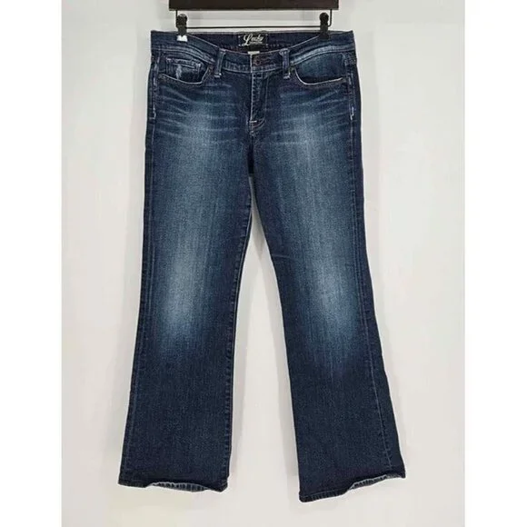 Lucky Jeans Brama by Gene Montesan Dark Faded Wash Stretch Bootcut Jeans 12 - Picture 1 of 5